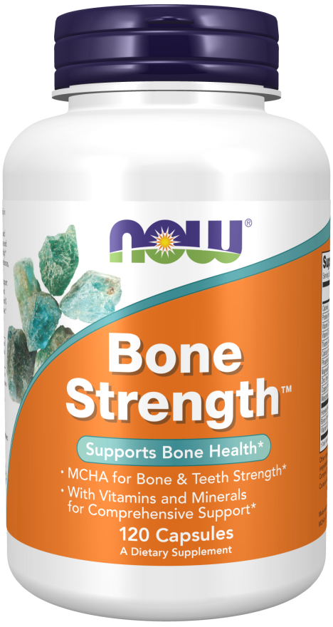 Bone Strength (Silné kosti) + MCHA + vit. + min. - NOW Foods