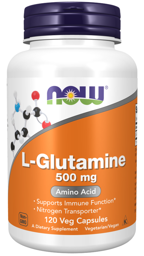 L-Glutamín 500 mg - NOW Foods