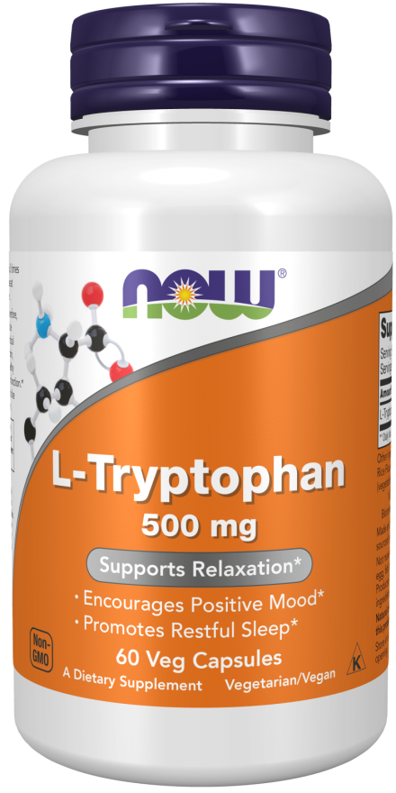 L-Tryptophan 500 mg - NOW Foods