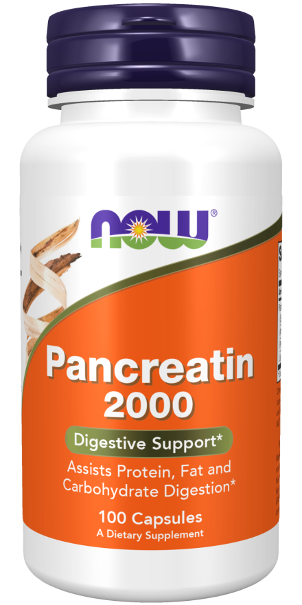 Pancreatin 10x 200 mg - NOW Foods