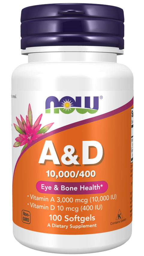 Vitamín A+D 10.000/400 IU - NOW Foods