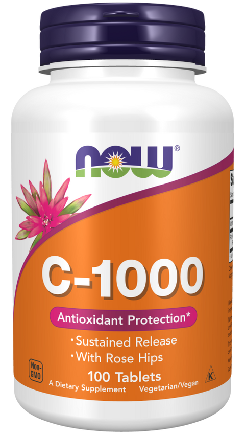 Vitamín C 1000 + šípky s postup. uvoľňovaním - NOW Foods