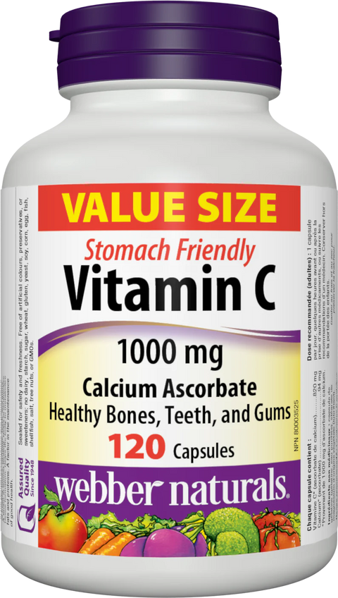 Vitamín C 1000mg, Vápnik