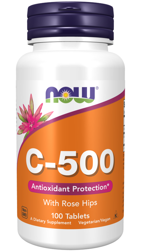 Vitamín C 500 mg zo šípiek - NOW Foods