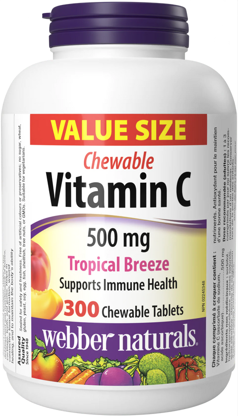 Vitamín C žuvacie tablety 500mg tropický vánok