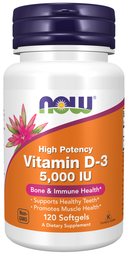 Vitamín D3 5000 IU - NOW Foods